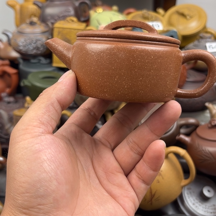 茶壶紫砂紫砂壶微瑕钮裂