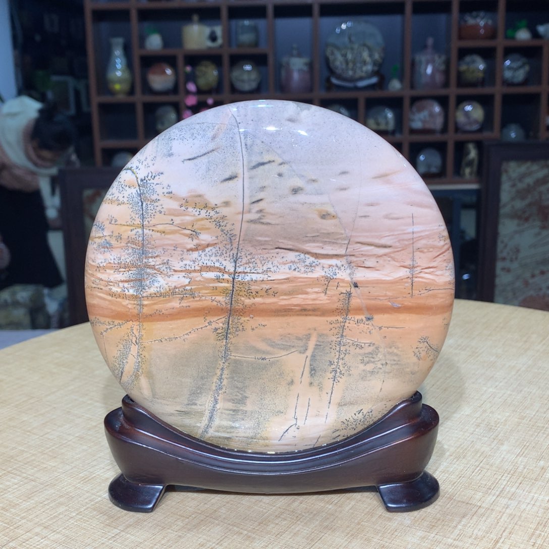 紫砂，广西国画石摆件，收藏观赏