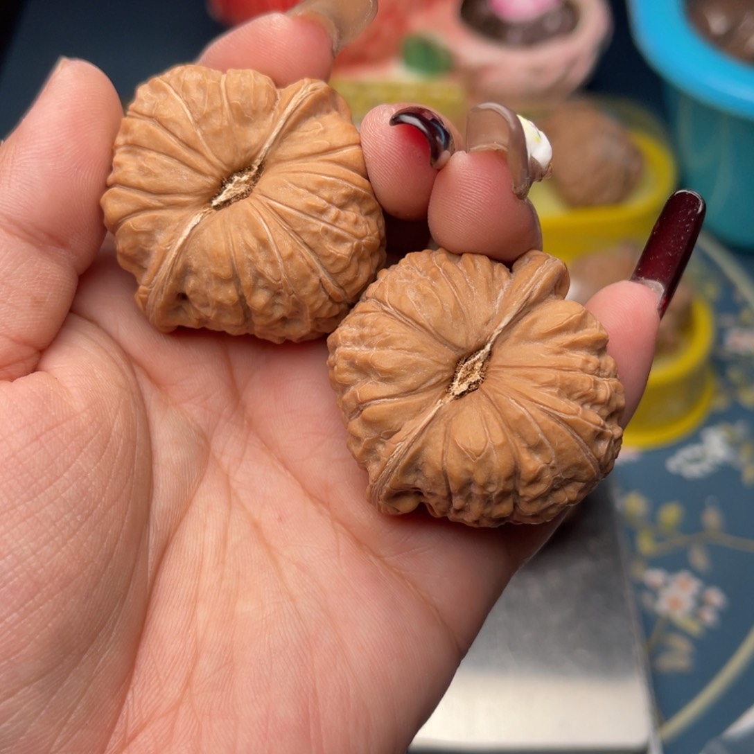 文玩核桃把件晨*宇南瓜墩42