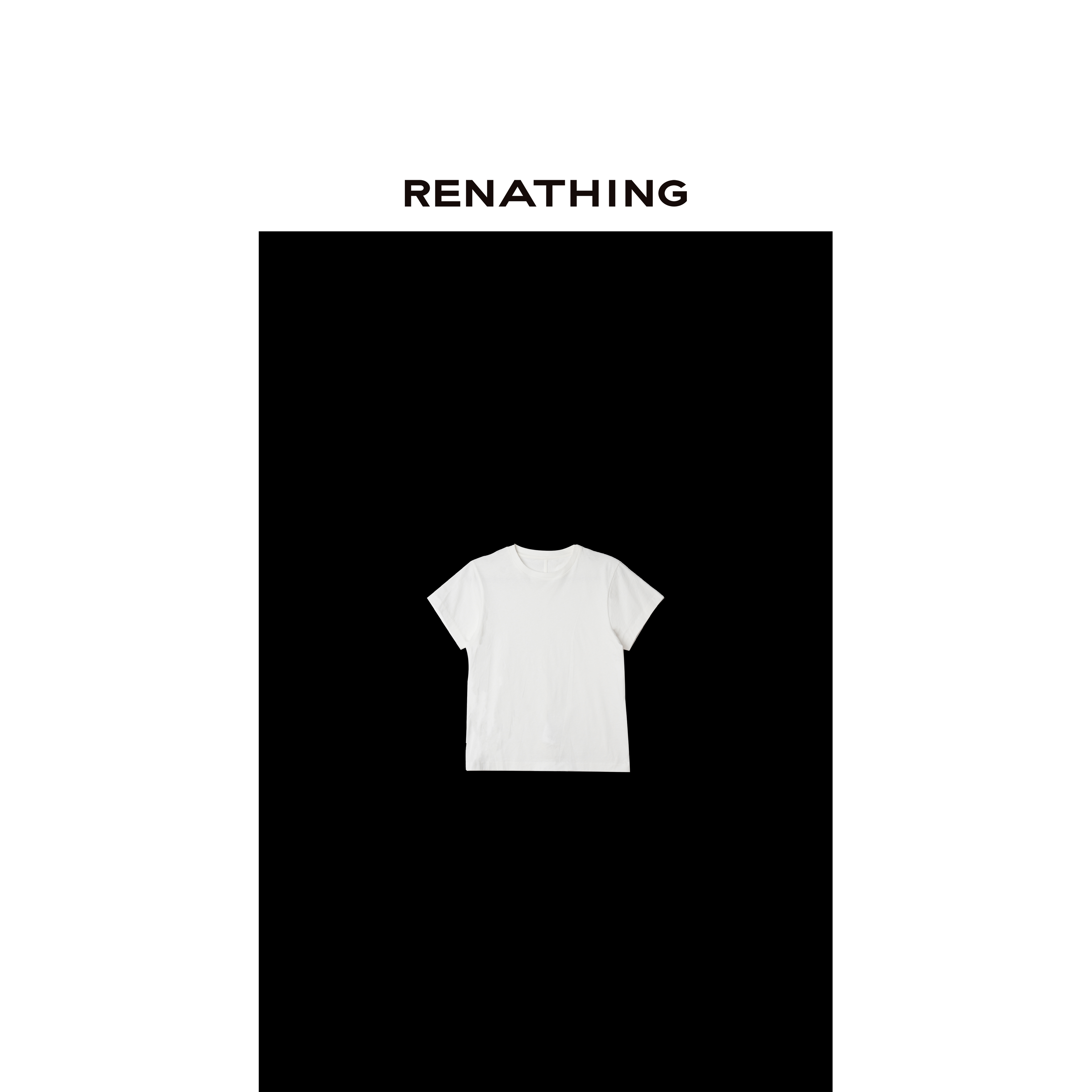 【RENATHING】柔软简约短袖休闲T恤