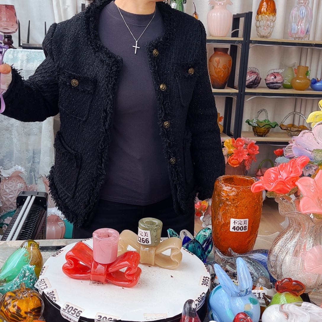 一对烛台 家悦琉璃工艺品不完美