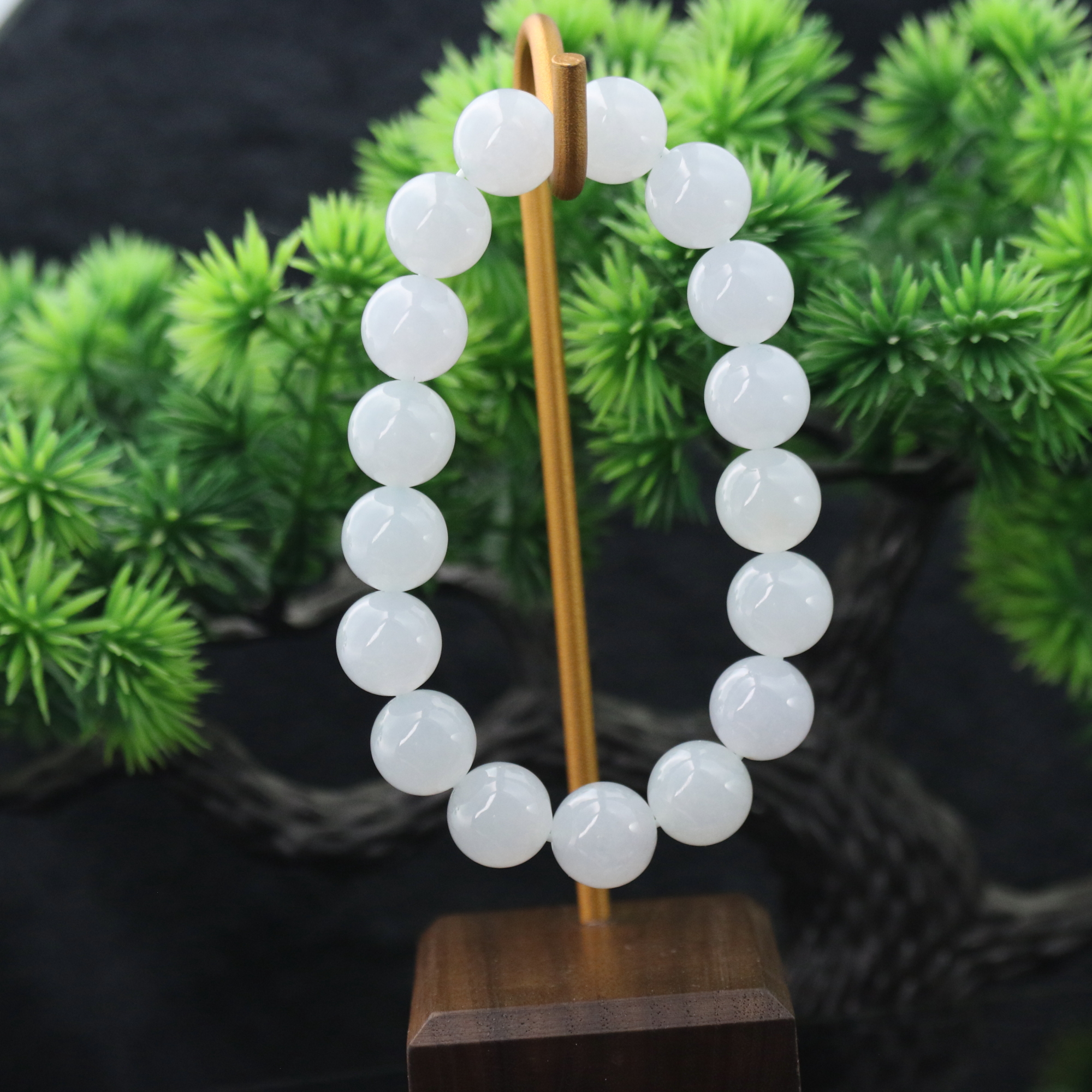 FC9天然缅甸翡翠A货手串/400288/上海嘉禾拍卖