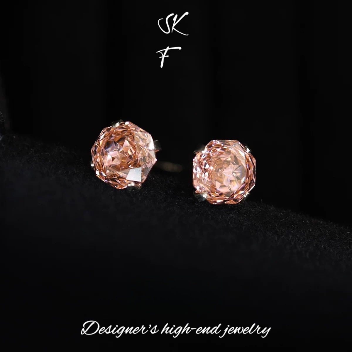 铜合金耳饰 千禧玫瑰耳钉养耳洞耳环小巧气质高级感耳饰F1897