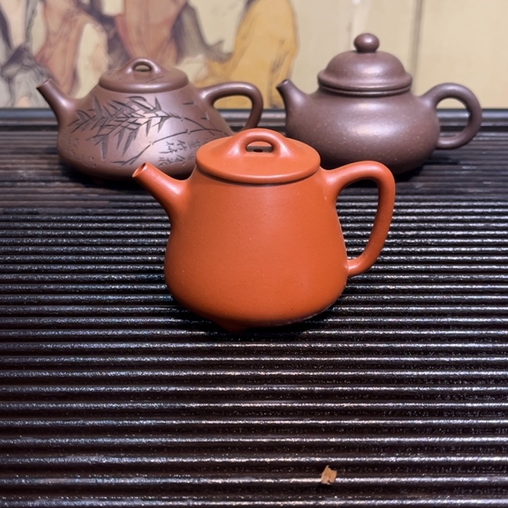 紫砂茶壶高石瓢小红泥
