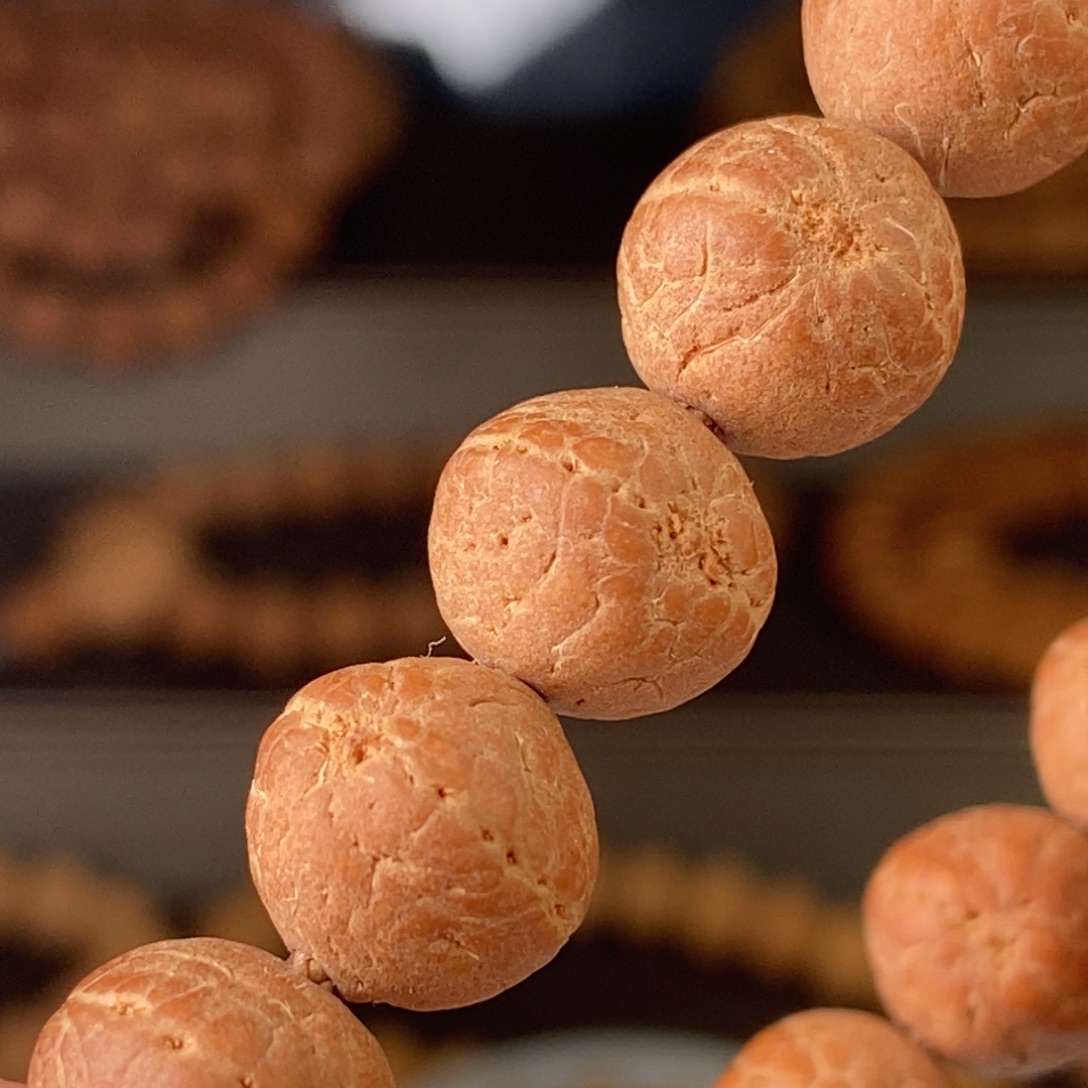 凤眼菩提手串凤眼实心矮桩红皮10.5