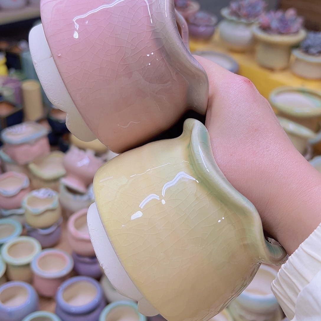 红陶陶瓷花盆当场满12包邮