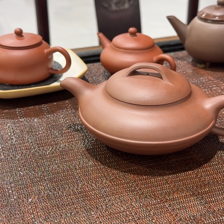 甲***丁茶壶紫砂60s线圆木头款