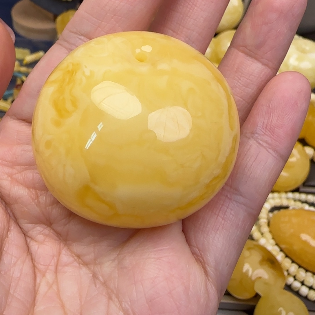 蜜蜡颈饰未镶嵌天然蜜蜡