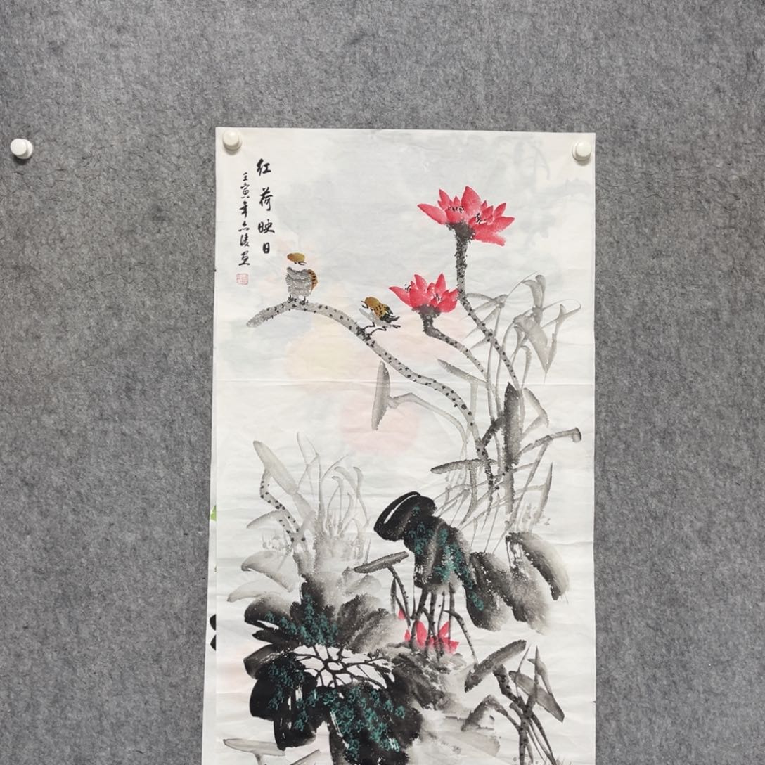 国画四尺花鸟一幅