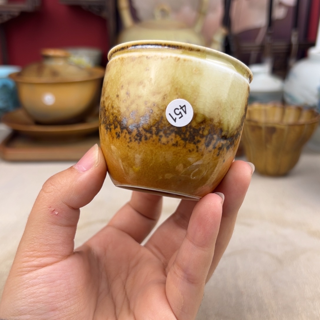 杯纯手工柴烧主人杯