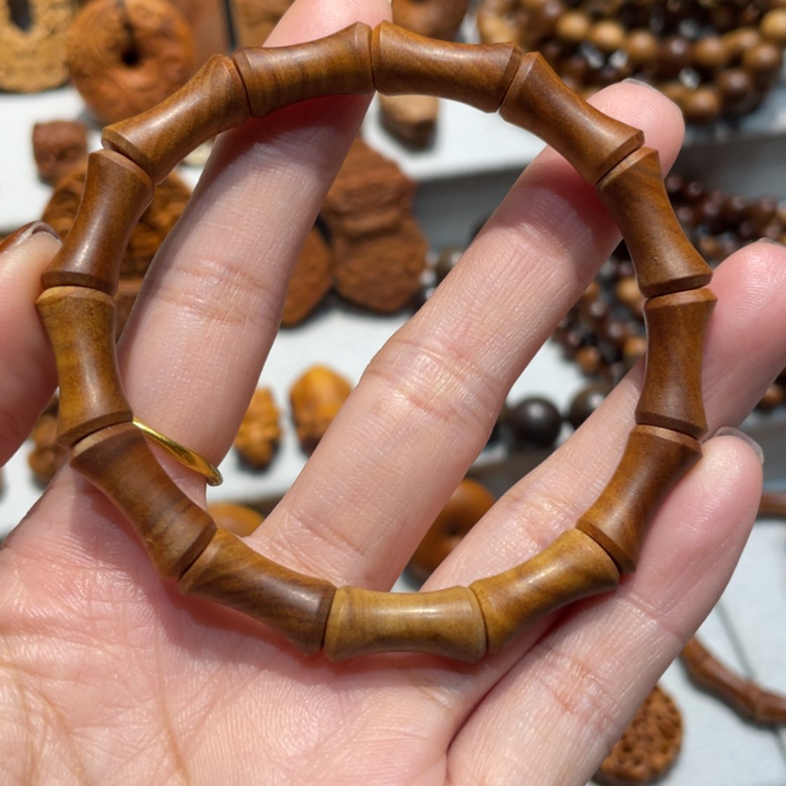 【闪购商品】檀香木手串/手链6×12竹节福利款