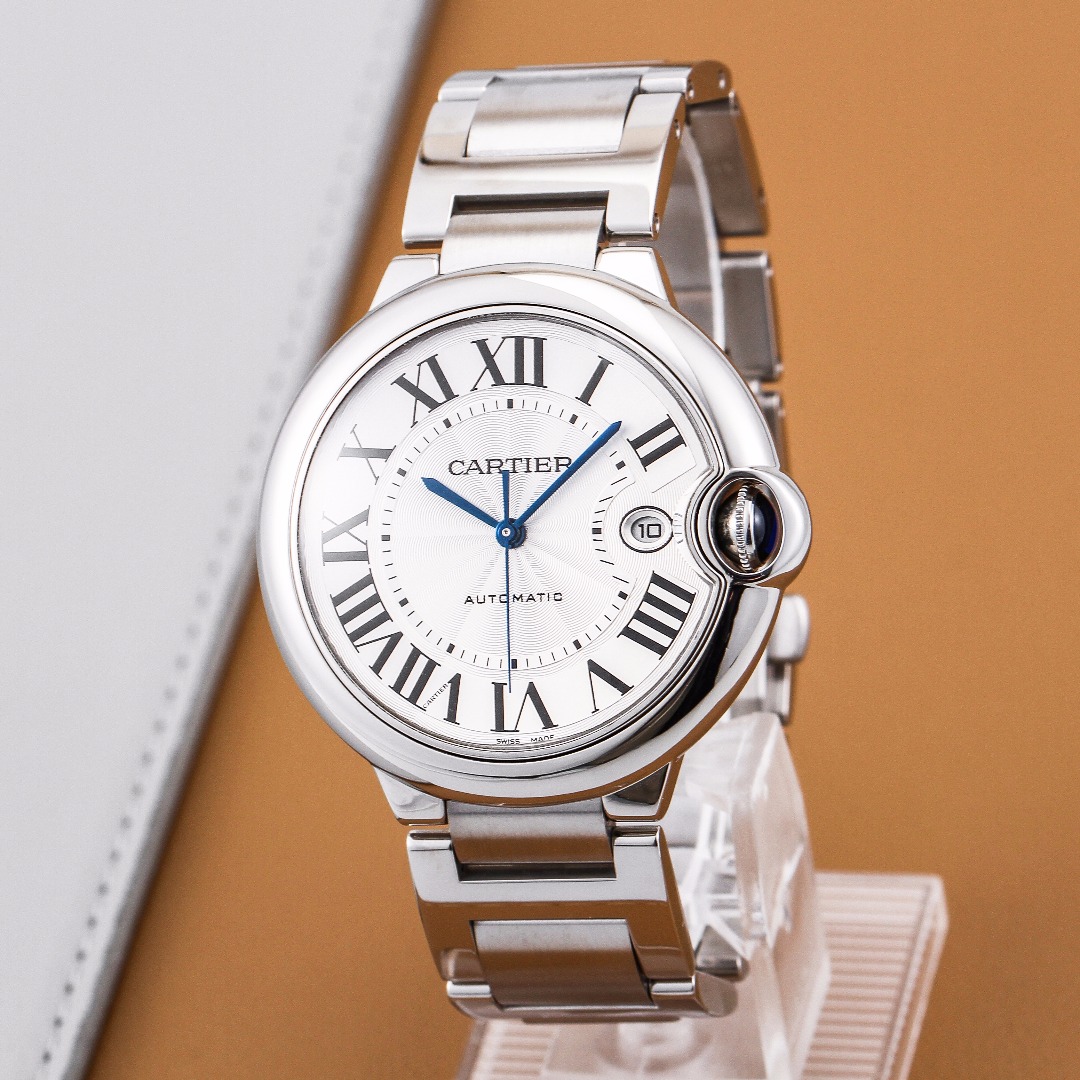 99新 Cartier/卡地亚 自动机械男表蓝气球系列W69012Z4