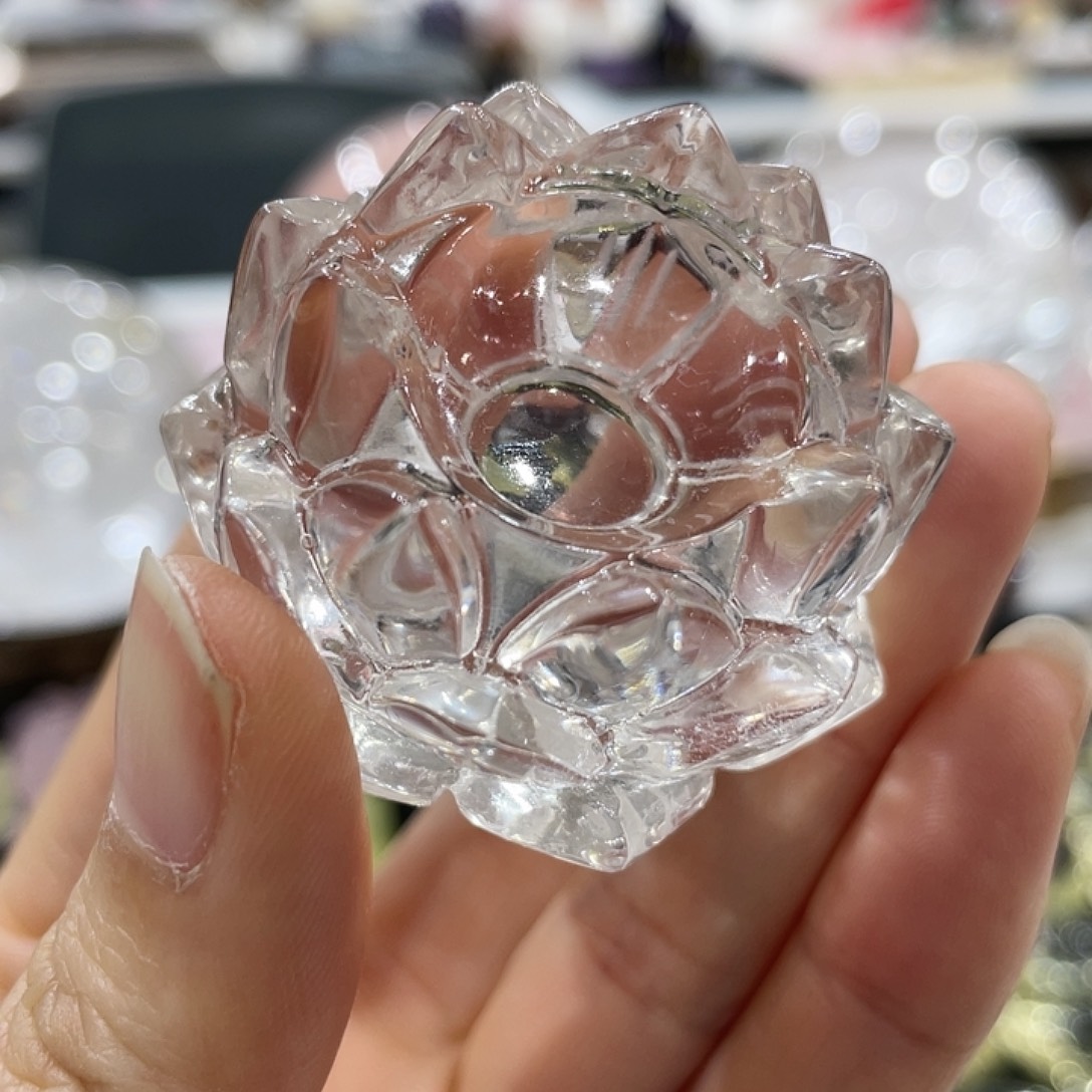 珠宝半成品未镶嵌水晶莲花底座