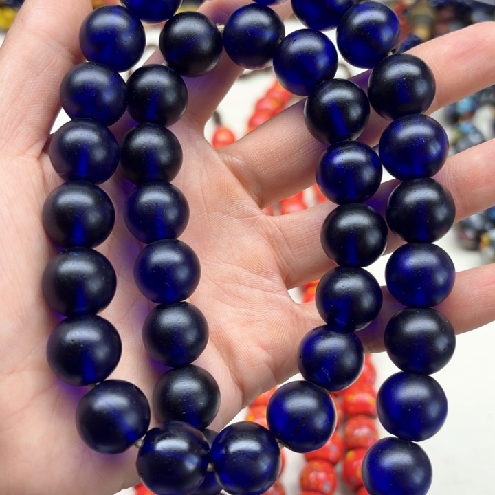 颈饰琉璃尼泊尔老珠子