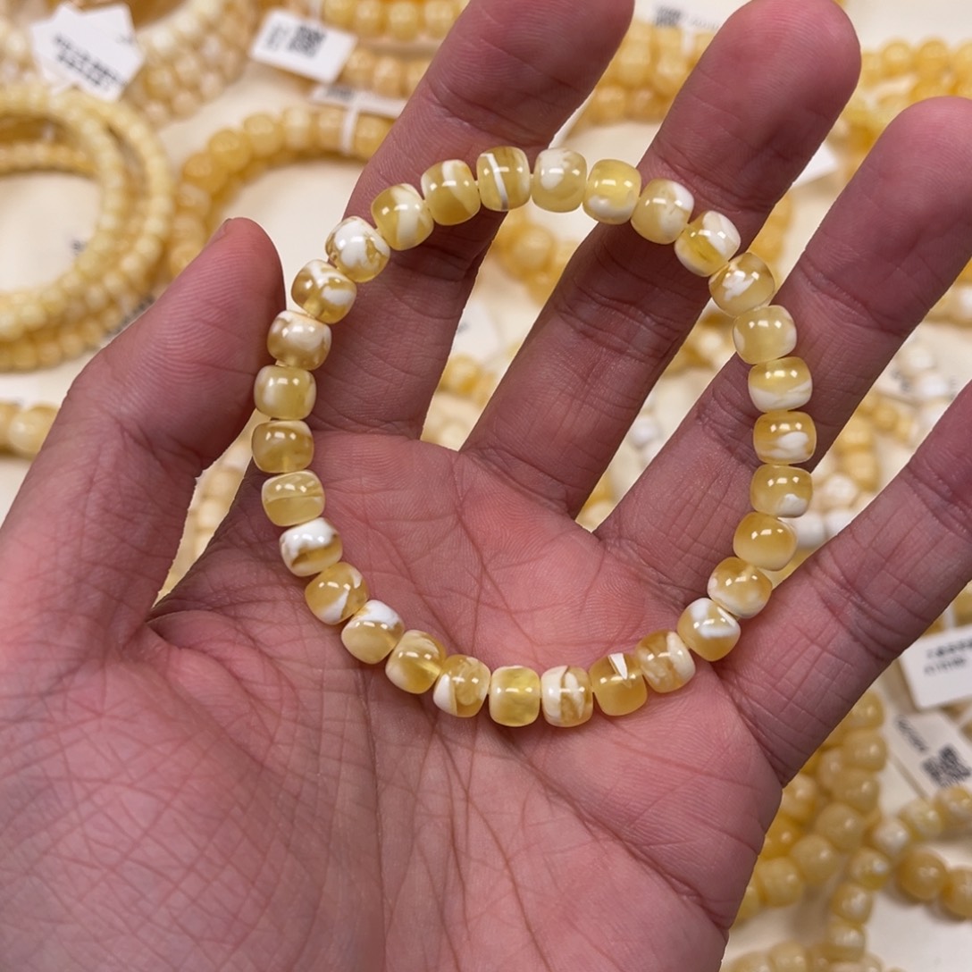蜜蜡手串未镶嵌蜜蜡手串7.3
