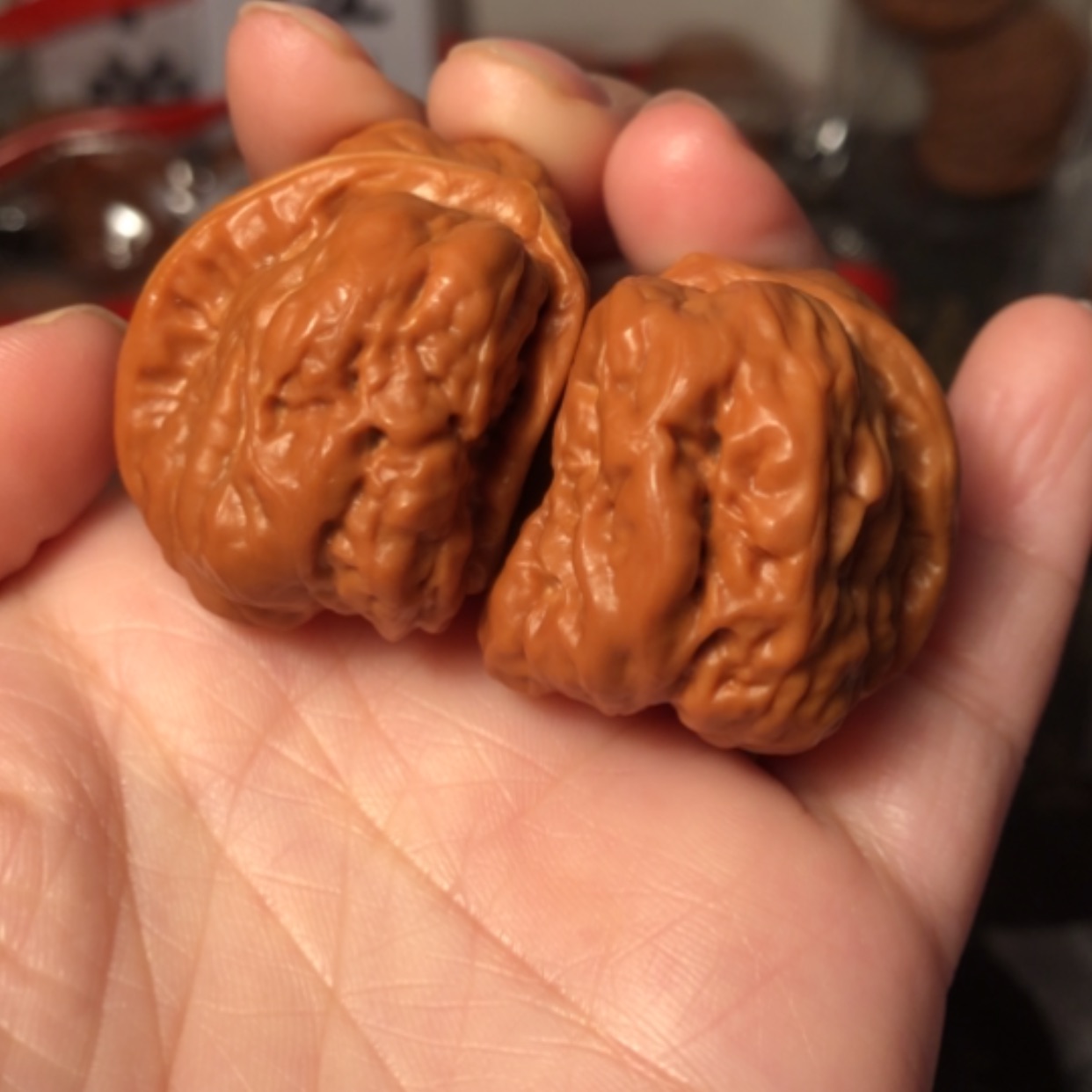 【闪购商品】文玩核桃把件蛤蟆头半壁江山