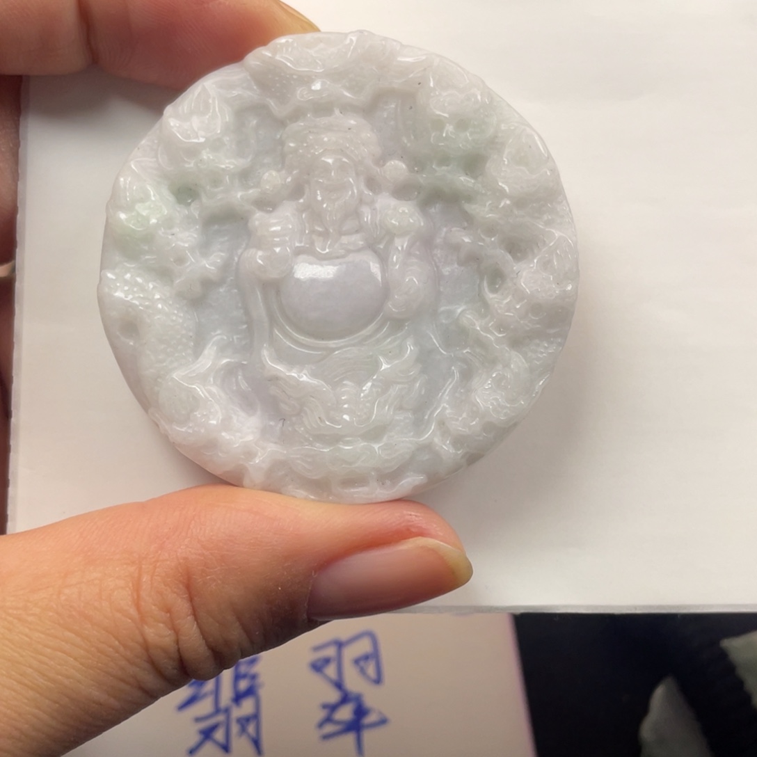 翡翠未镶嵌颈饰翡翠财神