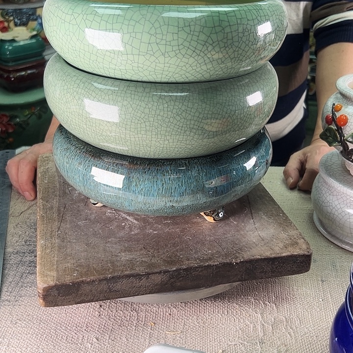 喜***。泳坤堂石湾花盆陶瓷