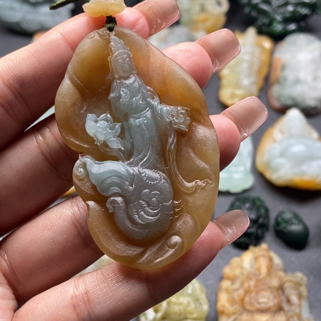 定制翡翠未镶嵌清*普贤T 