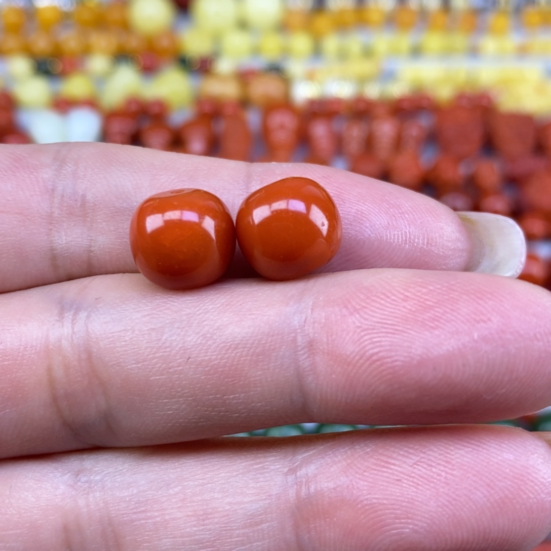 南红玛瑙未镶嵌套装10mm