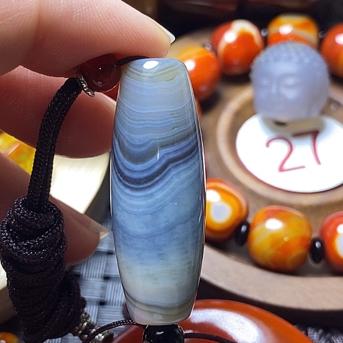 未镶嵌颈饰玛瑙/玉髓陀**神