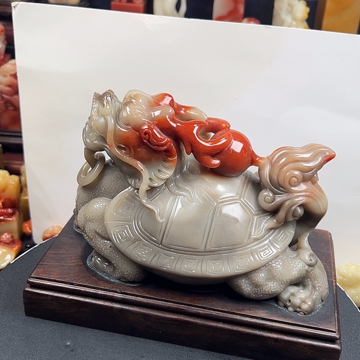 寿山石高山水冻石