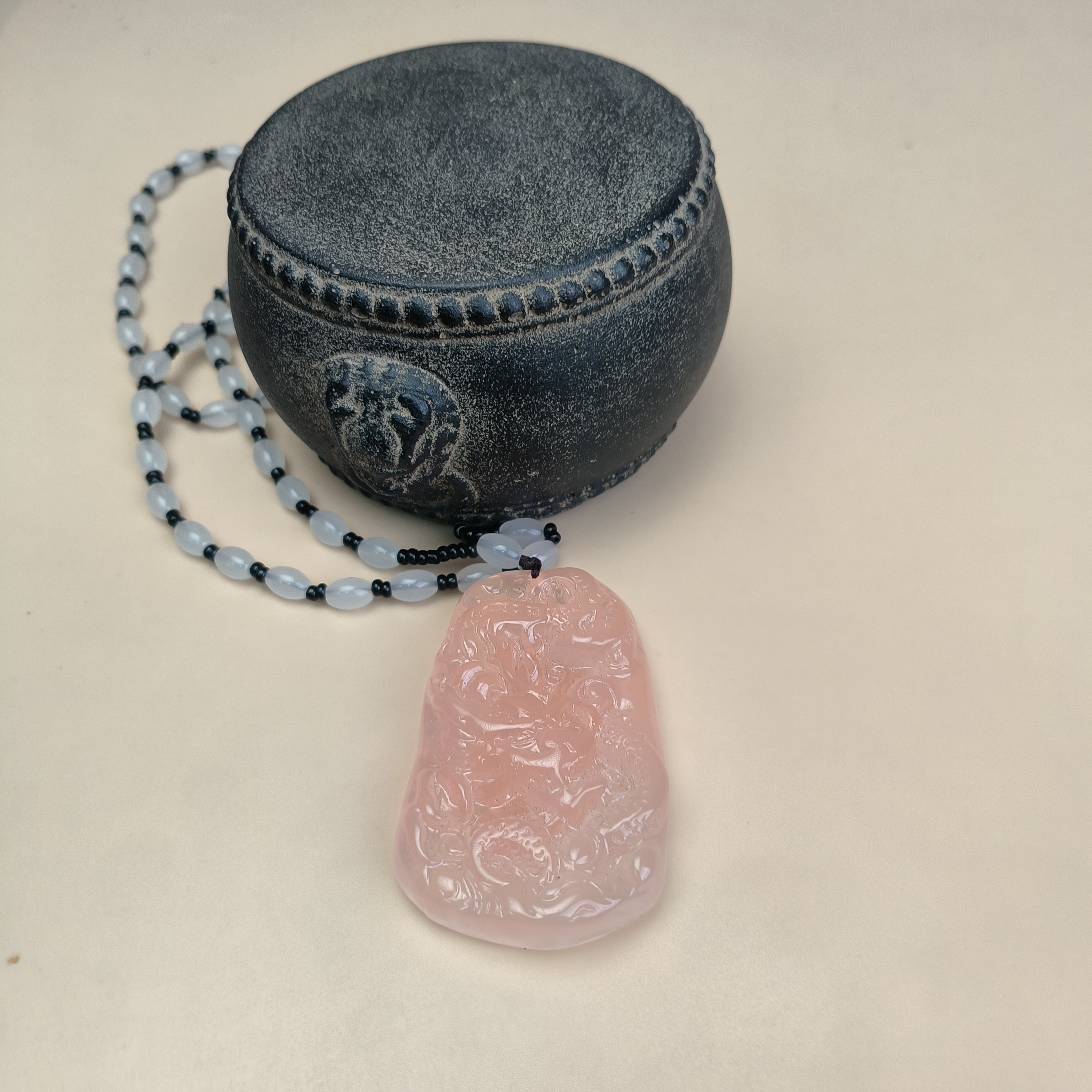 【柒韵文玩】海云龙牌挂坠透