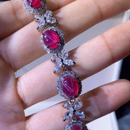 银S925镶嵌红宝石戒指