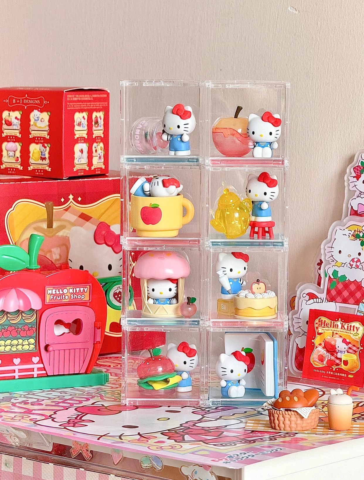 《超多米专属》HelloKitty苹果派主题微盒盲盒可爱摆件含异色隐藏款