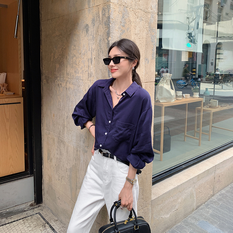 [3号 直播福利] 7/22-25松弛感莱赛尔天丝高级感衬衫法式宽松衬衣