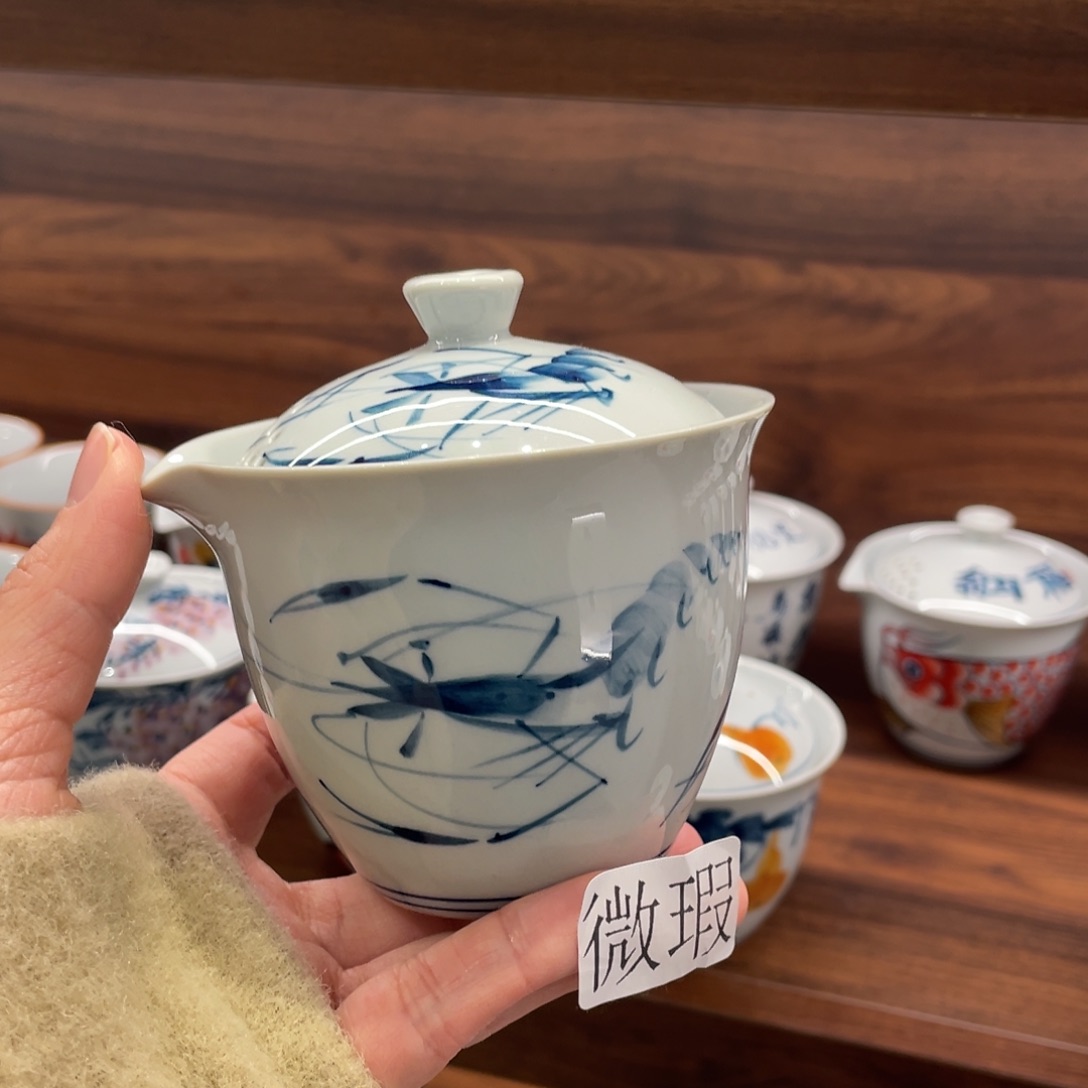 微瑕釉下彩纯手绘