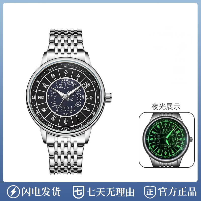 【选择编号下单】新商务大气自动背透薄款日历夜光防水男表集合-44