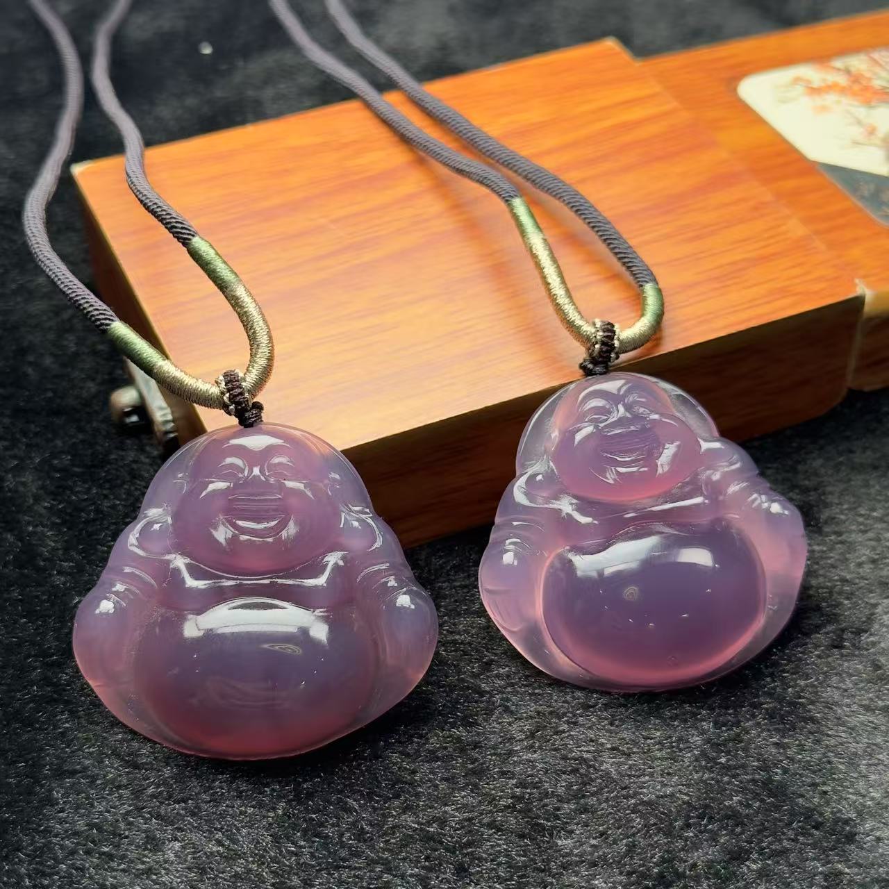 天然珠宝玉石臻品推荐妖紫大肚佛DH060-E0-多样性发一