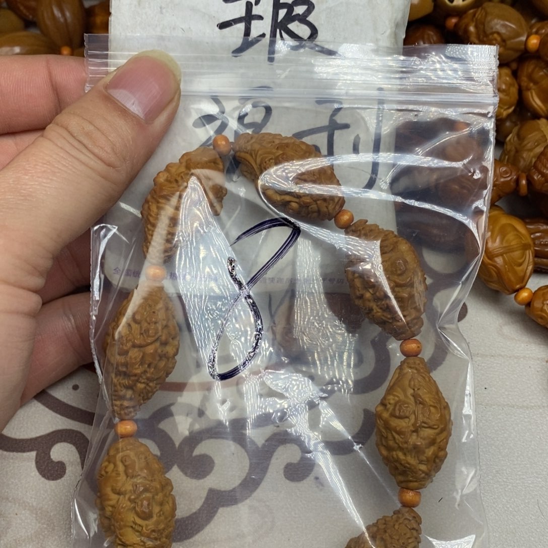 橄榄核手串/手链橄榄核橄榄核雕刻强