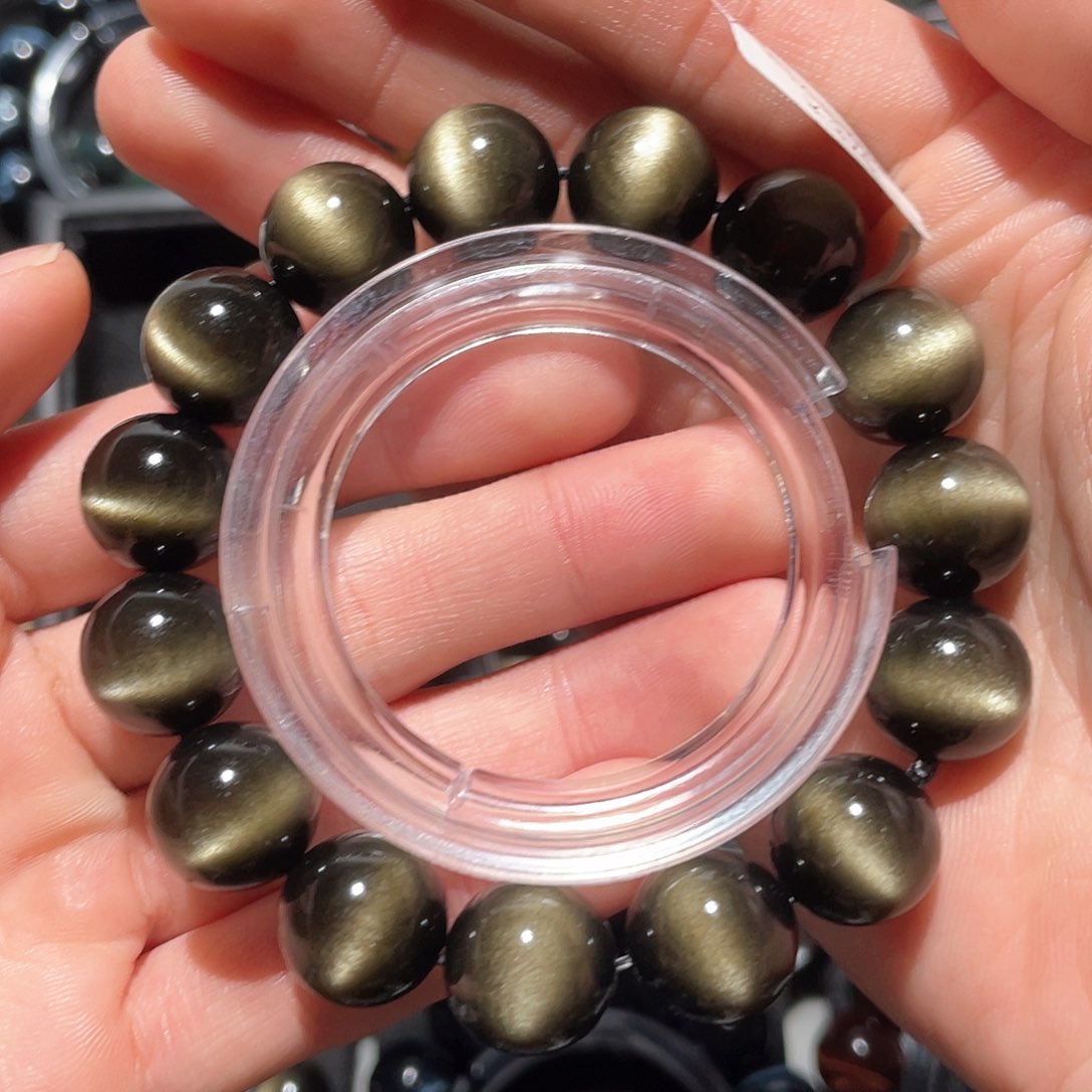 黑曜岩手链未镶嵌d****瑜