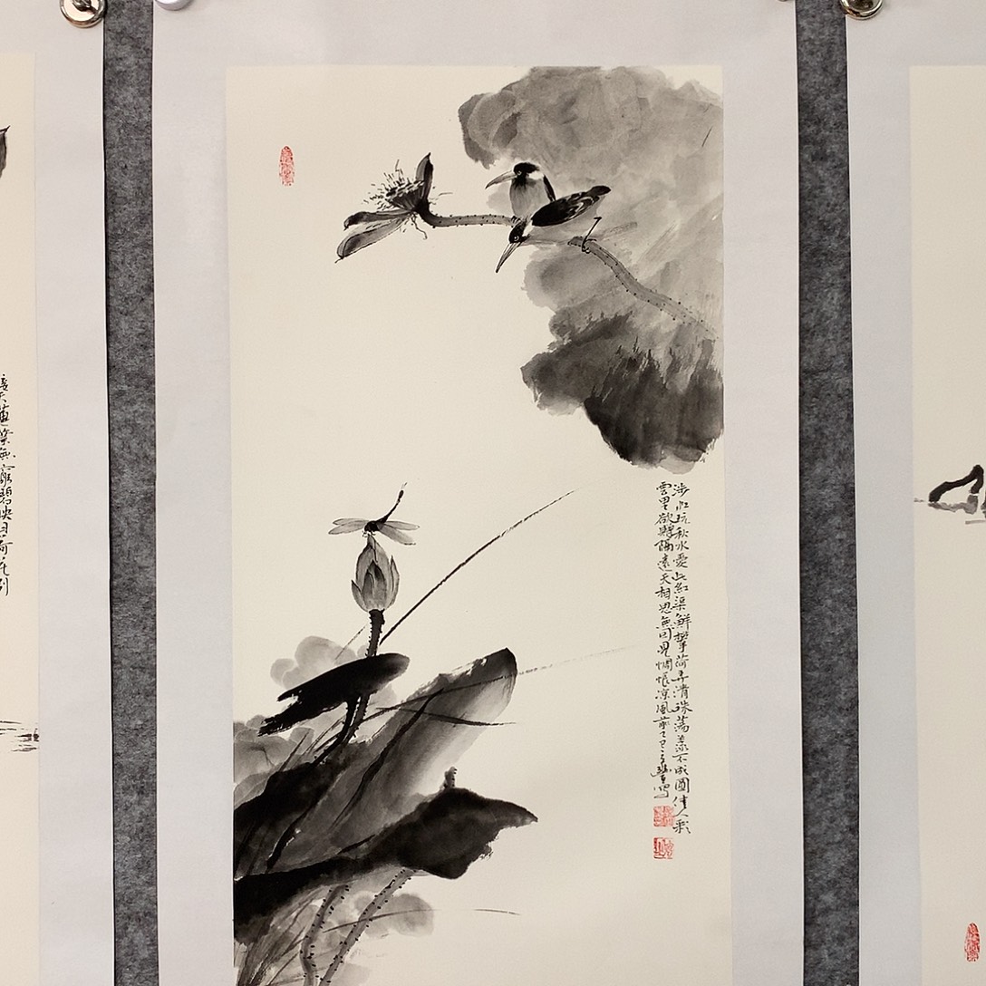 国画花鸟作品写意