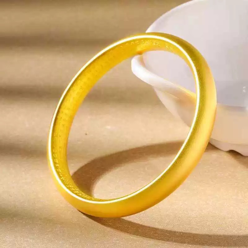 足银手镯 古法泥鳅背心经足银闭口手镯