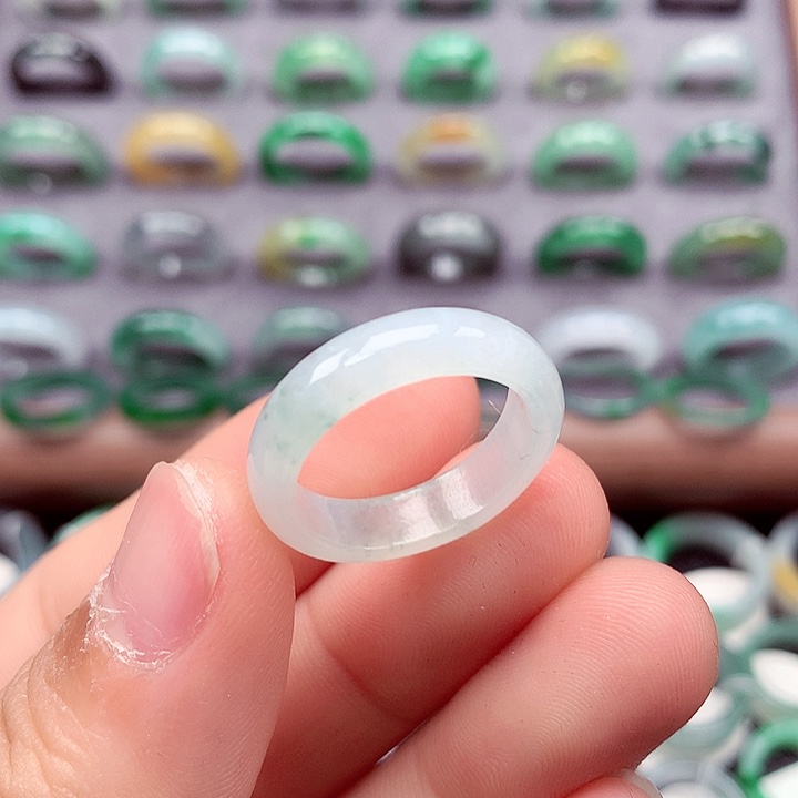 翡翠未镶嵌戒指16-17号