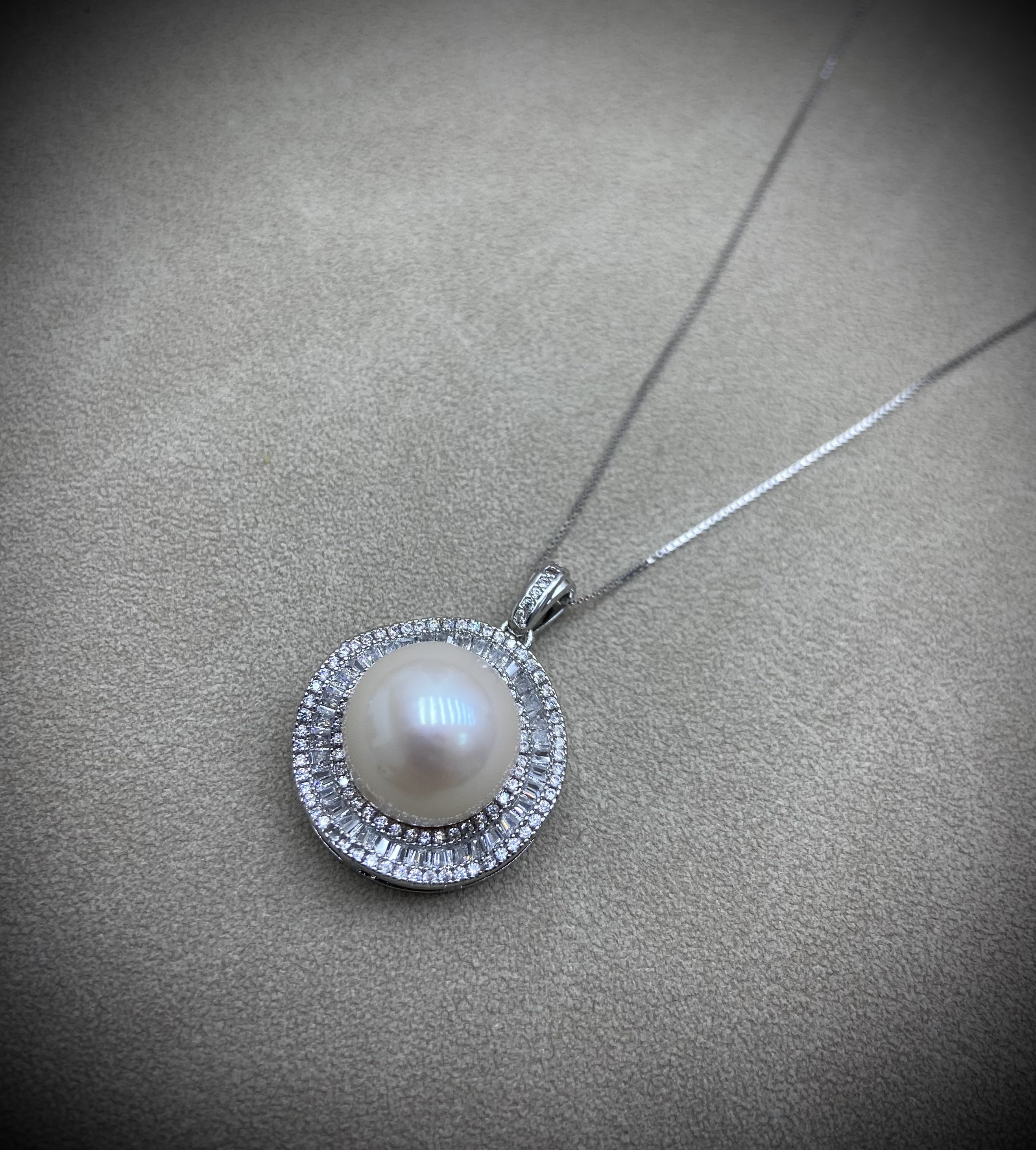 【妍稀●专属】淡水白龙珠吊坠晶润珠韵13~14mm左右  243