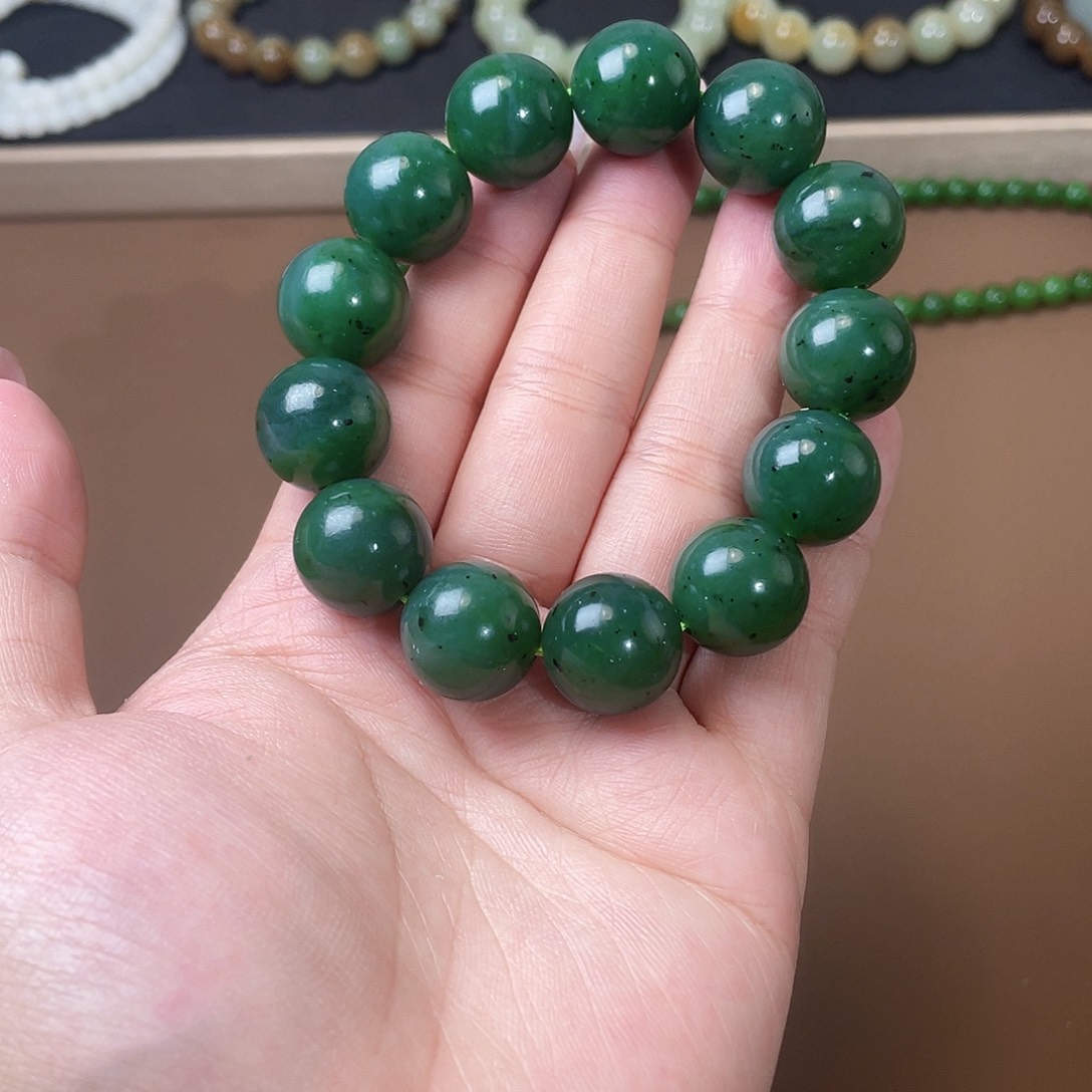 手链未镶嵌和田玉（碧玉）16