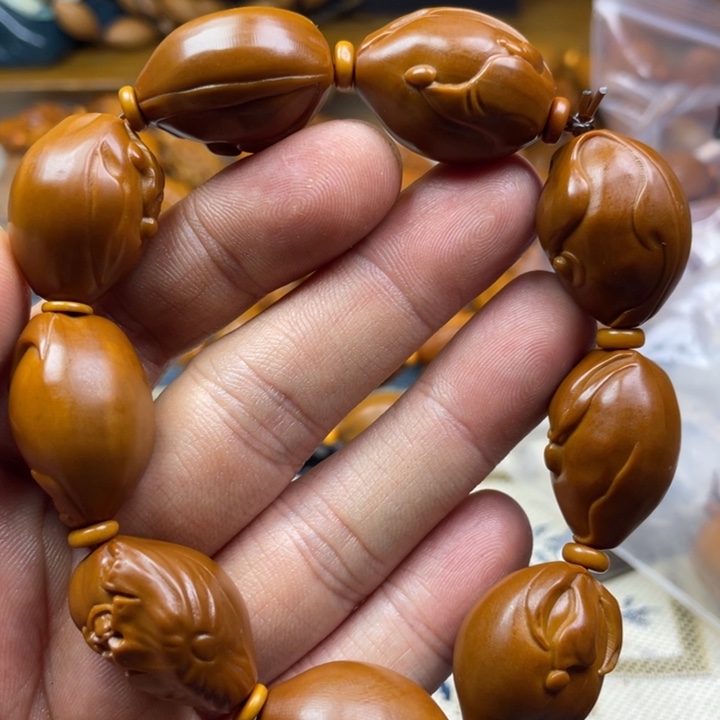 橄榄核手串/手链橄榄核雕工艺手串