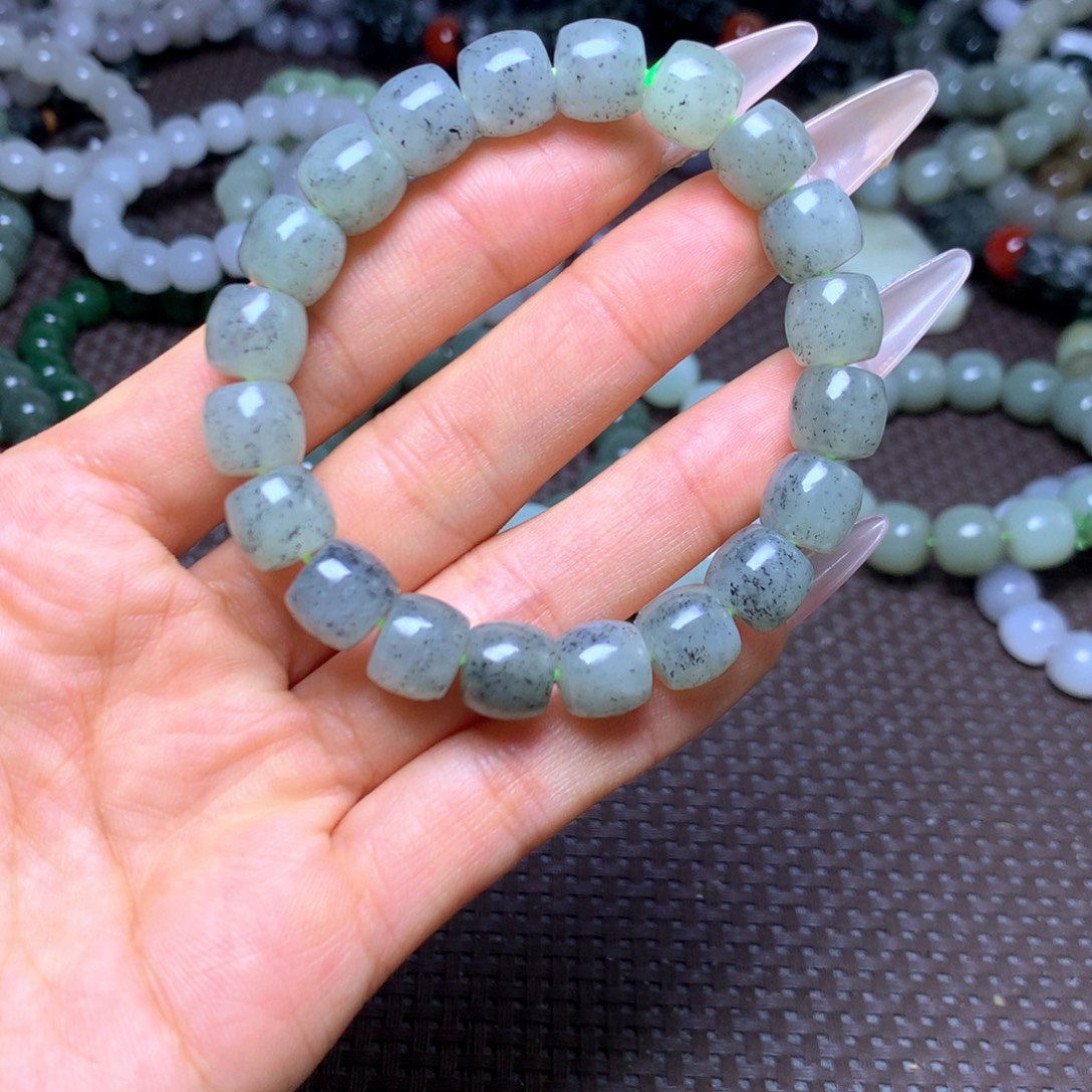 和田玉未镶嵌手串卡10