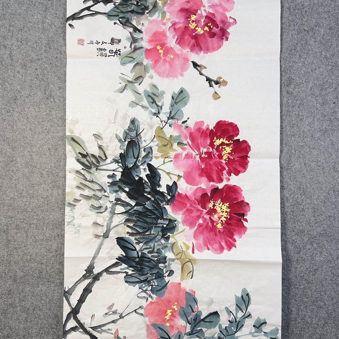 国画075 牡丹之歌传情传中之美