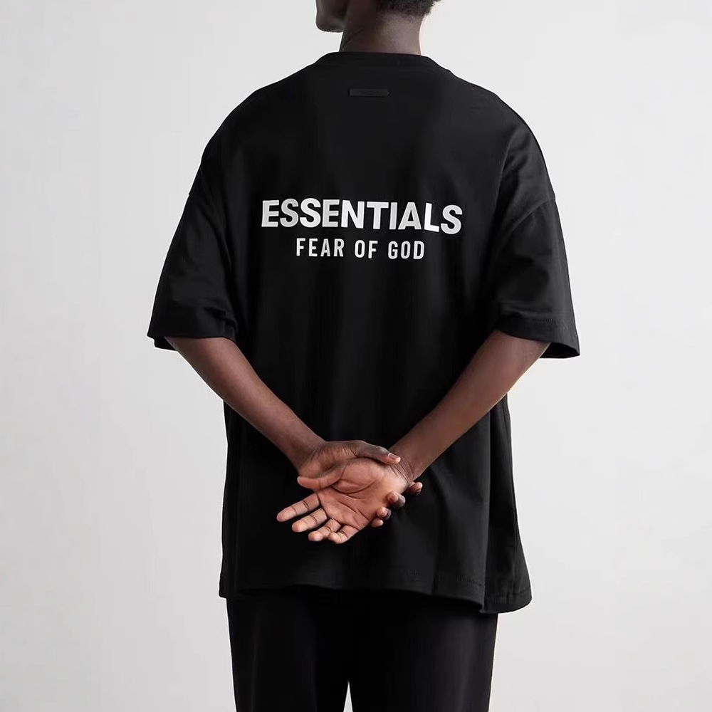 新款复线美式 ESSENTIALS 高街潮牌休闲宽松男女短袖夏季T恤棉