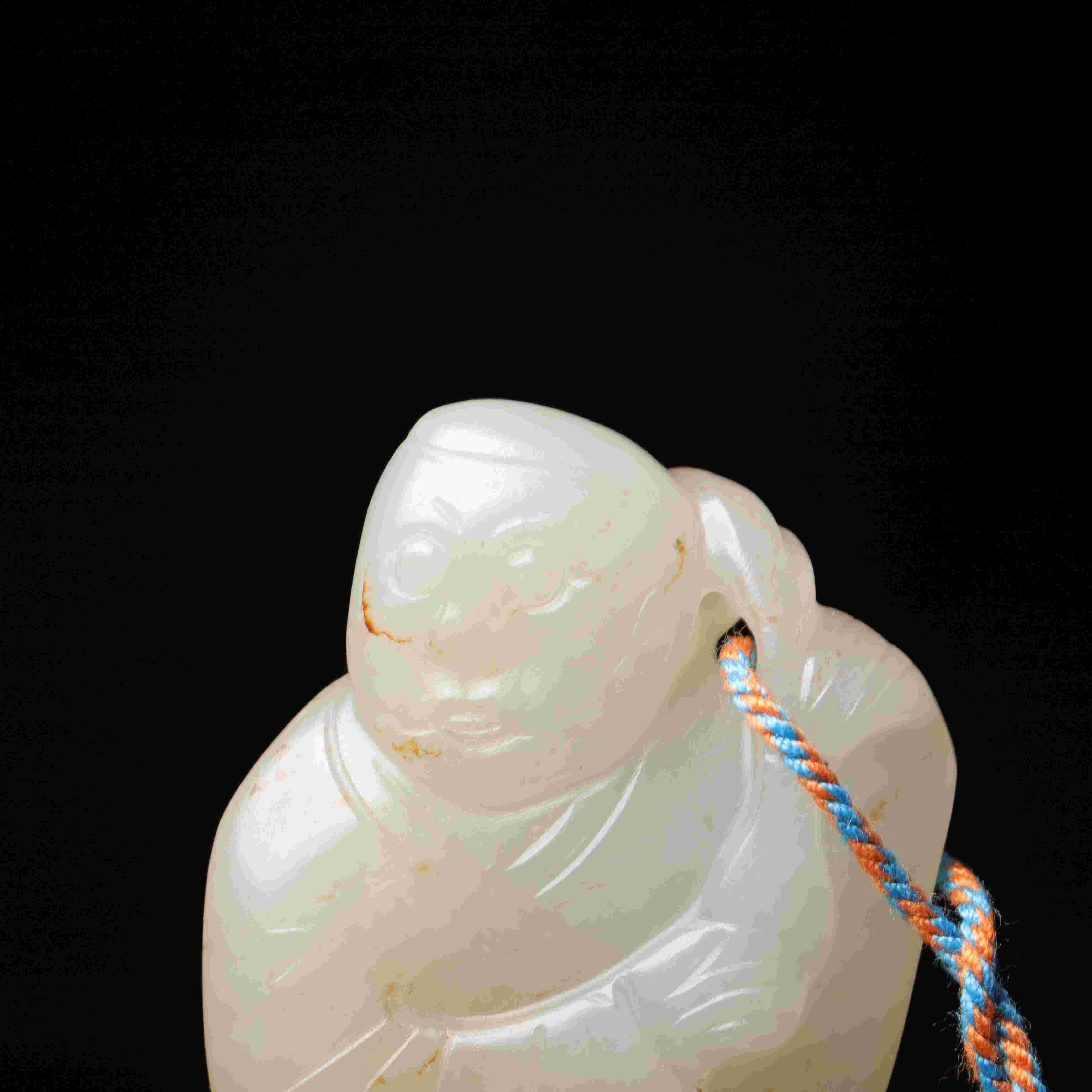 1608清代和田玉伏虎罗汉2223