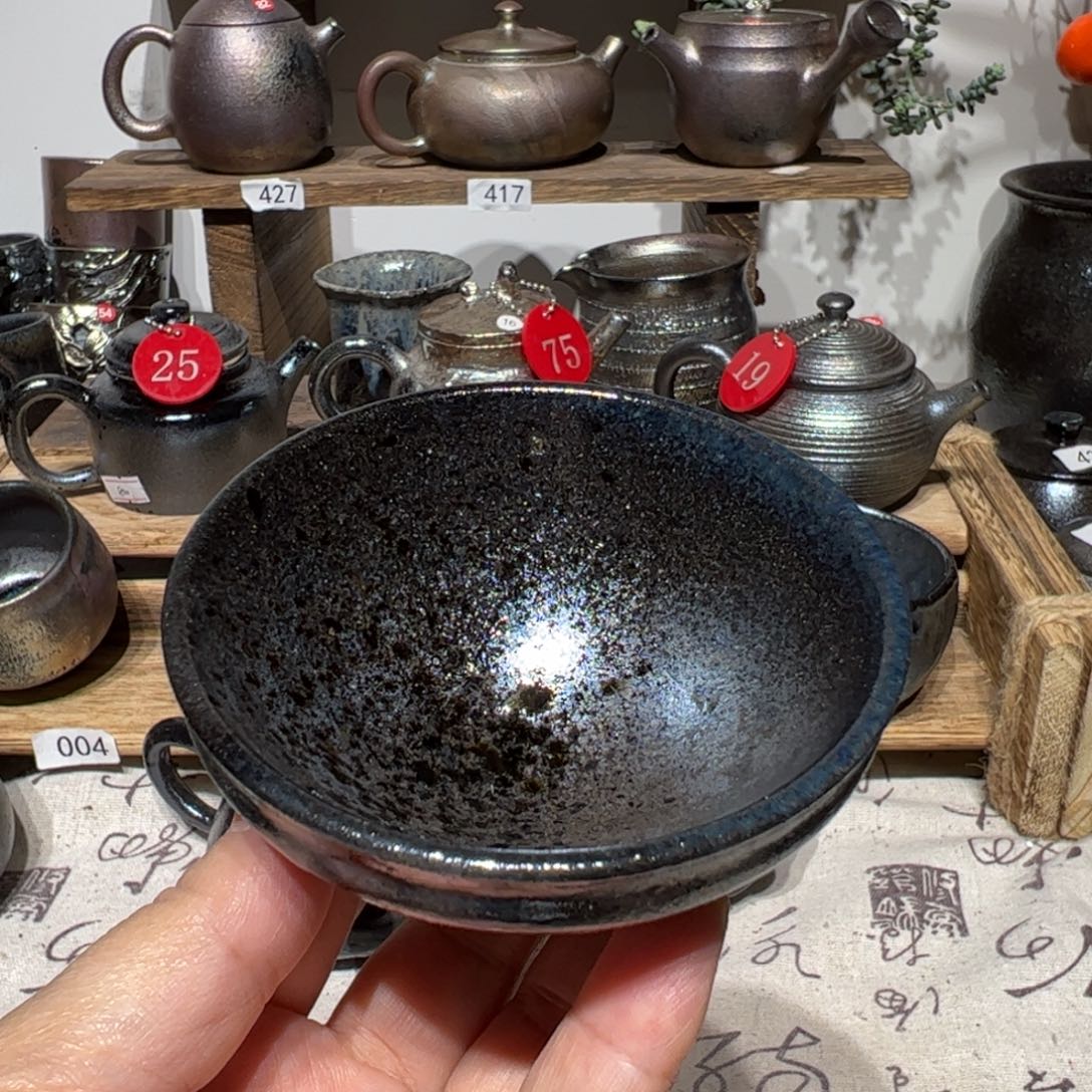 壶建水紫陶紫泥柴烧杯