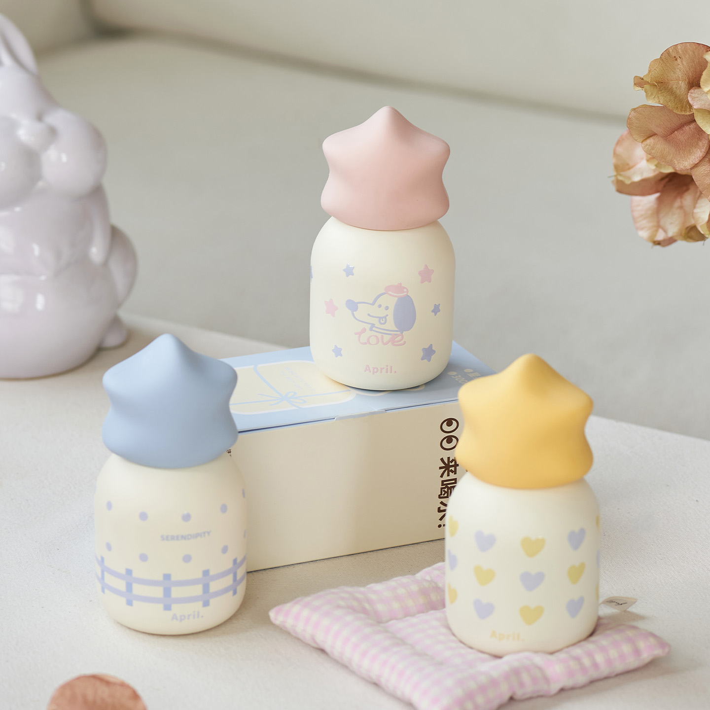 肆月星星杯小巧便携保温杯女生高颜值水杯可爱口袋小容量迷你杯子