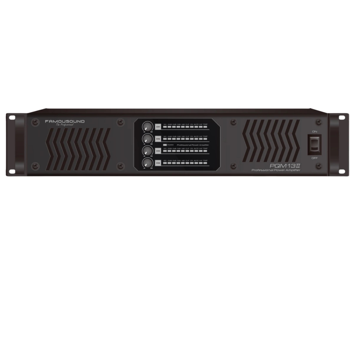 准新品  蜚声PQM13 四通道后级功放 专业舞台大功率4*1300瓦