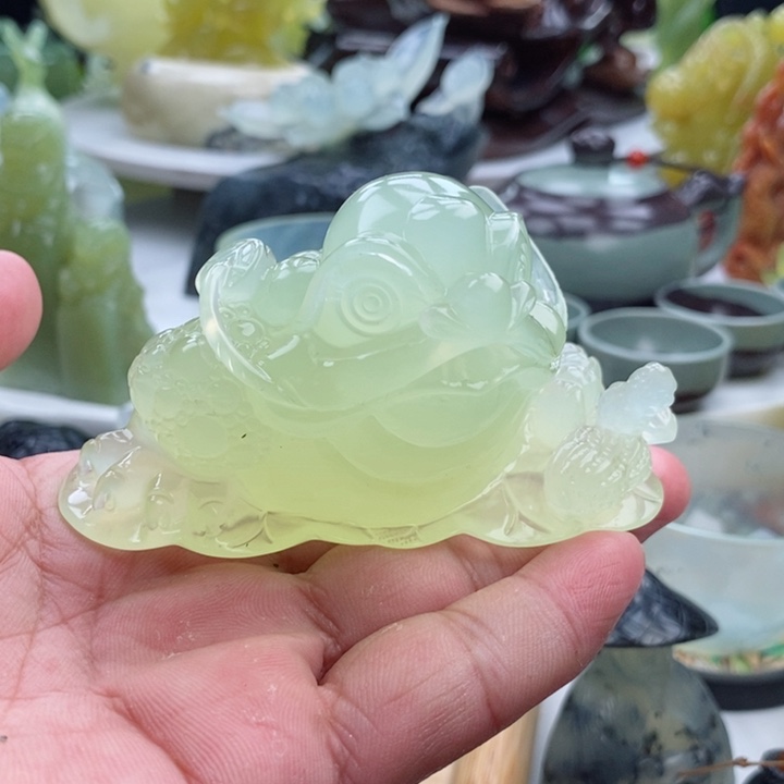 岫玉四大名玉摆件未镶嵌