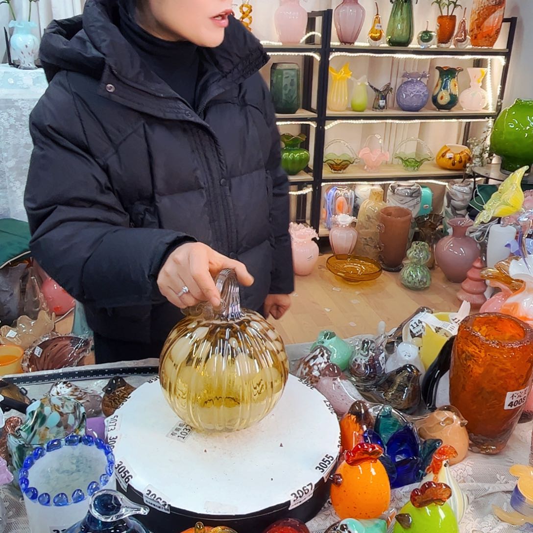 南瓜家悦美居琉璃摆件